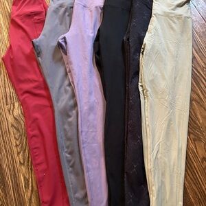 Set of Six Colorful Leggings